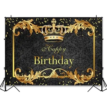 Avezano Prince Birthday Party Backdrop for Boys' Celebrations