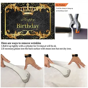 Avezano Prince Birthday Party Backdrop for Boys' Celebrations