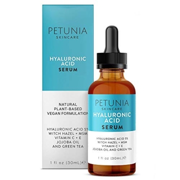 Hyaluronic Acid Serum with Vitamin C for Face, Hydrate and Plump Dry Skin, Boost Collagen, Anti Agin...