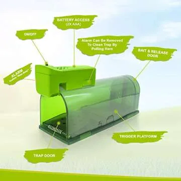 Humane Live Mouse Trap with Smart Alarm - KindTrap