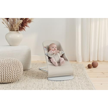 BabyBjörn Bouncer Bliss, 3D Jersey, Light Beige