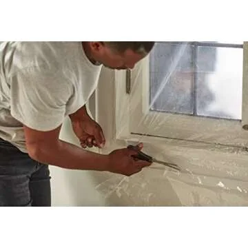 Duck MAX Strength Window Insulation Kit, Winter Window Seal Kit Fits up to 5 Windows, Heavy Duty Shrink Film Cuts to Size for Easy Indoor Installation, Window Tape Included,62 In. x 210 In., Clear