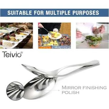 Stainless Steel Serving Utensils Set - 9 Pieces for Every Occasion