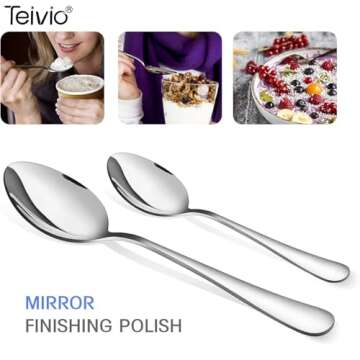 Stainless Steel Serving Utensils Set - 9 Pieces for Every Occasion