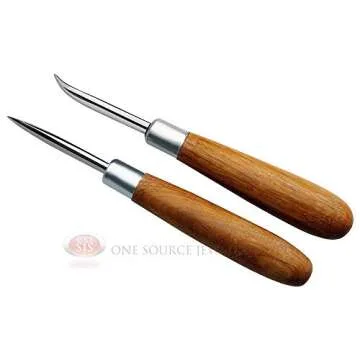 Burnishing Jewelry Tool Set with Polished Wood Handle