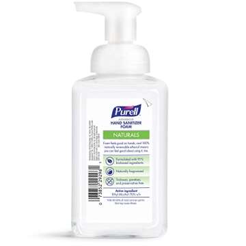 Purell Advanced Hand Sanitizer Naturals Foam with Plant-Based Ethanol, 10 fl oz Foam Pump Bottle (Pa...