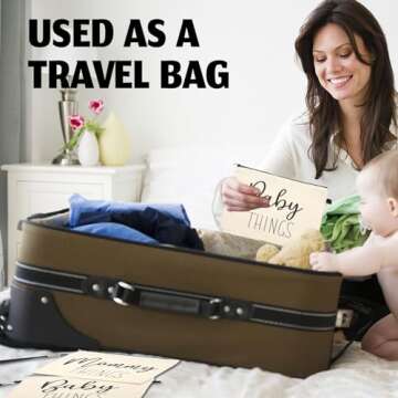 BARUN Mommy and Baby Bag - New Mom Gifts New Mommy Essentials, Postpartum Gifts for Mom Gifts for New Moms, New Mom Accessories Gifts Mama, New Mommy Gifts Travel Gifts for Mom,New Mother Gift 2Pcs