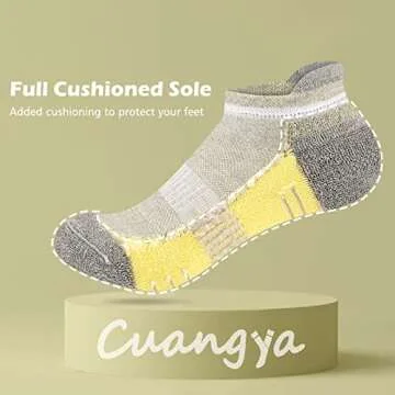 cuangya Performance Ankle Socks for Women - 5 Pairs