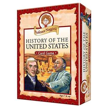 Professor Noggin History of The United States - An Exciting Educational Trivia Card Game