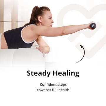 Portzon Set of 2 Neoprene Dumbbell Hand Weights, Anti-Slip and Anti-roll, Pink, 3 Pound each