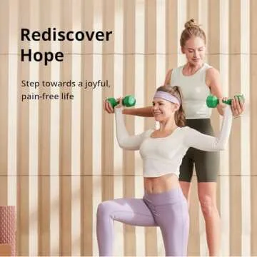 Portzon Neoprene Dumbbell Set 3lb Pink for Workouts