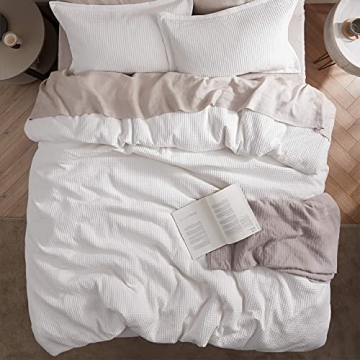 Bedsure Cotton Duvet Cover Twin for Luxury Bedding