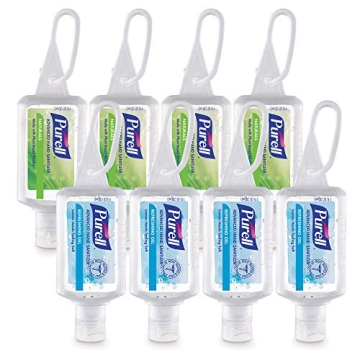 Purell Advanced Hand Sanitizer Variety Pack, Naturals and Refreshing Gel, 1 Fl Oz Travel Size Flip-C...