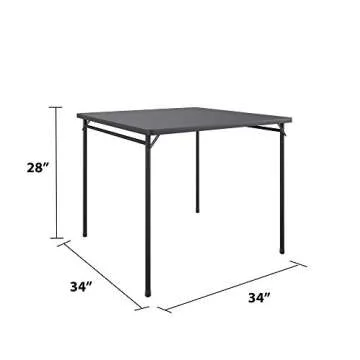 COSCO 34" Square Folding Table for Versatile Use