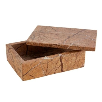 47th & Main Decorative Marble Box for Elegant Storage