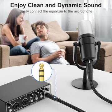 HOSONGIN XLR Female to 1/4 TRS Male Balanced Audio Cable