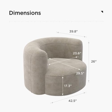 Acanva Luxury Velvet Accent Chair Stylish Comfort for Home