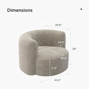 Acanva Luxury Velvet Accent Chair Stylish Comfort for Home