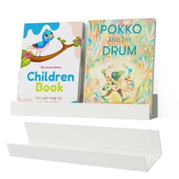 FEULAM Magnetic Book Shelf Ideal for Home or Classroom
