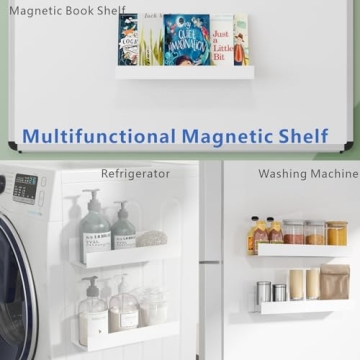 FEULAM Magnetic Book Shelf Ideal for Home or Classroom