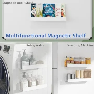 FEULAM Magnetic Book Shelf Ideal for Home or Classroom