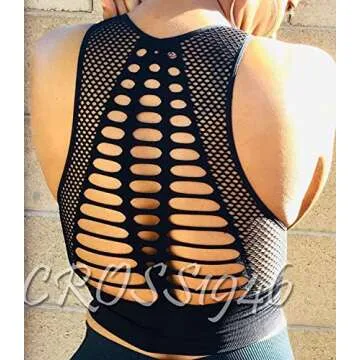 CROSS1946 Women Sport Bra - Seamless Yoga Crop Top