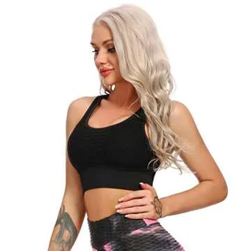 CROSS1946 Women Sport Bra - Seamless Yoga Crop Top