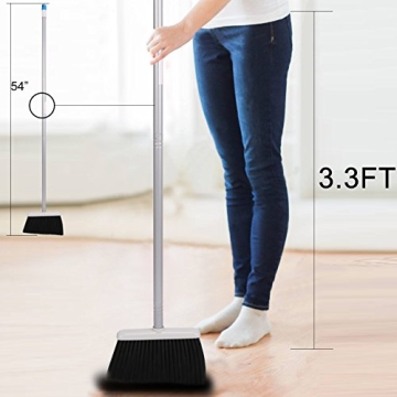 TreeLen Long Handle Broom Set for Effortless Sweeping