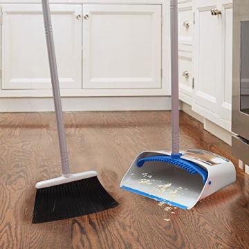 TreeLen Long Handle Broom Set for Effortless Sweeping