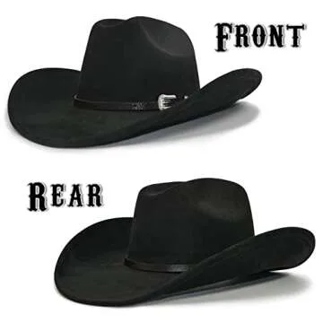 FLUFFY SENSE Adjustable Cowboy Hat for All