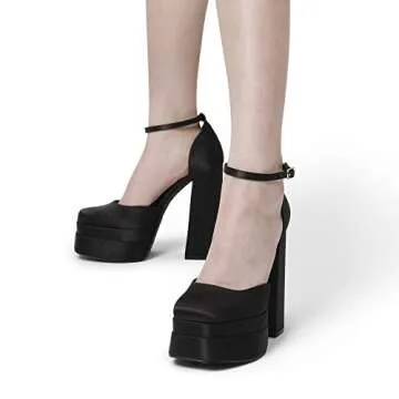 Stylish Chunky Platform Block Heels For Women