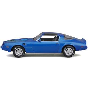 1978 Firebird Trans Am Blue Metallic with Hood Graphics Special Edition Series 1/18 Diecast Model Ca...