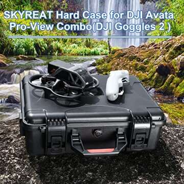 Skyreat Avata Case for DJI Avata Pro-View Combo(DJI Goggles 2) with FPV Controller, Waterpoof Hard Carrying Bag for DJI Avata Mini FPV Drone Accessories