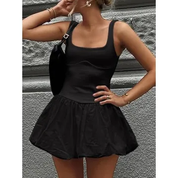 Stylish ABYOVRT Summer Mini Tank Dress for Women