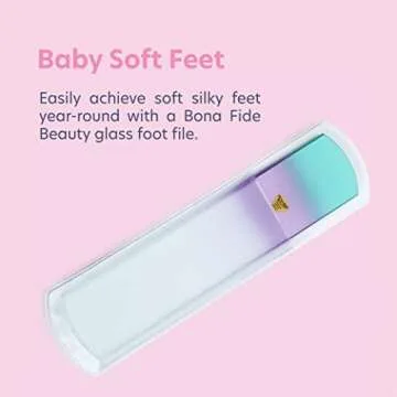 Czech Dual-Sided Glass Foot File for Smooth Feet