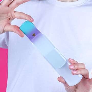 Czech Dual-Sided Glass Foot File for Smooth Feet