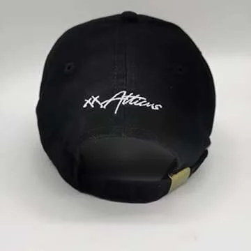 Atticus Poetry Hat, Embroidered Brushed Cotton Women’s Baseball Hat Unisex Fit, Adjustable One Size (Stay Wild Black)