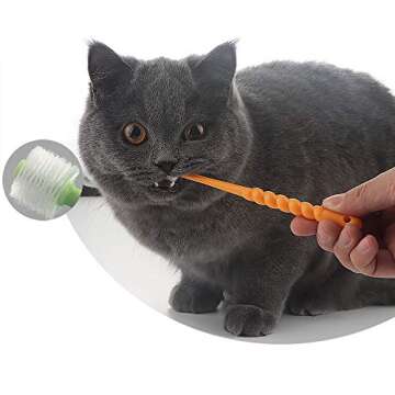 VTurboWay 360-Degree Pet Toothbrush for Small Pets