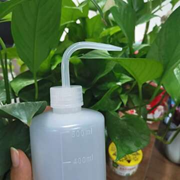 Valchoose 250ml 500ml Plastic Wash Bottle Medical Squeeze Bottle, LDPE Succulent Watering Bottle - 2PACK