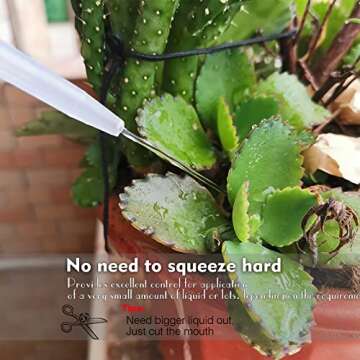 Valchoose 250ml 500ml Plastic Wash Bottle Medical Squeeze Bottle, LDPE Succulent Watering Bottle - 2PACK