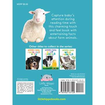 Touch and Feel Farm Animals - Novelty Book - Children's Board Book - Interactive Fun Child's Book