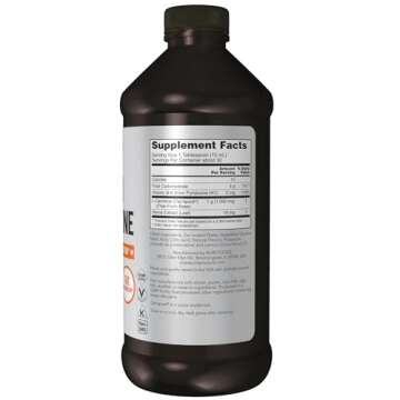 NOW Sports Nutrition, L-Carnitine Liquid 1000 mg, Highly Absorbable, Citrus, 16-Ounce