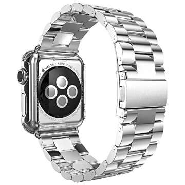 Stylish Huanlong Stainless Steel Apple Watch Band