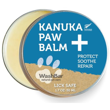 WashBar Dog Paw Balm for Cracked Paws | Natural Lick-Safe Paw Soother for Dog Paws, Nose and Skin | ...