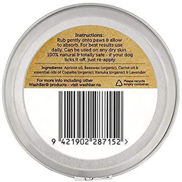 Natural Dog Paw Balm Lick-Safe Moisturizer and Protector