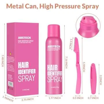 Hair Identifier Spray for Face Shaving Dermaplaning Tool Skin Body Dermaplaning Spray for Women with...