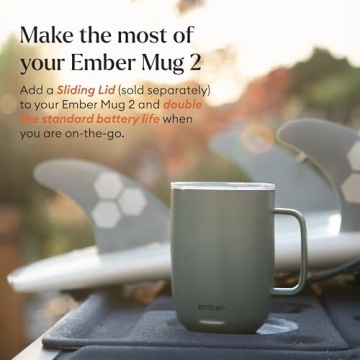 Ember Smart Mug 2 App-Controlled Coffee Cup Sage Green