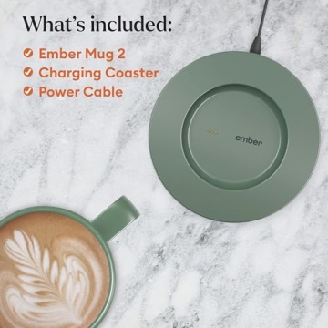 Ember Smart Mug 2 App-Controlled Coffee Cup Sage Green