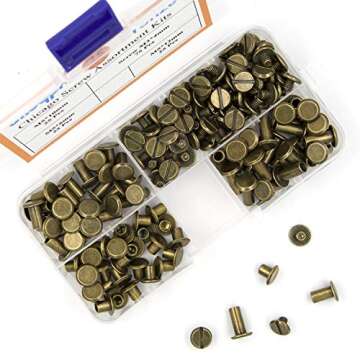 75 Sets Chicago Screws Kit for Leathercraft & Binding