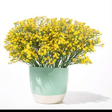 Vibrant BOMAROLAN Artificial Baby Breath Flowers - 12 Pcs